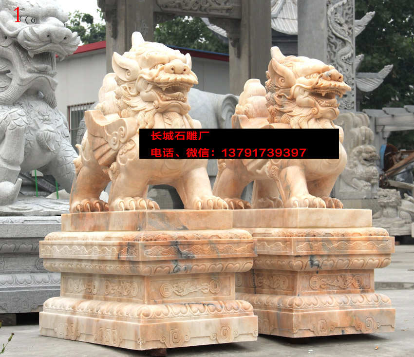 公司專業(yè)雕刻供應(yīng)貔貅石雕，精美石雕貔貅雕刻制作。
