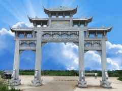 農村石牌坊圖片_鄉村石牌樓樣式_村口石門樓大全